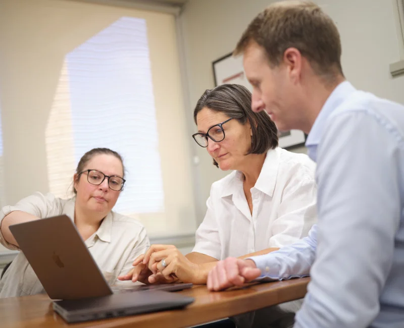 SVMG team reviewing digital strategy and veterinary marketing performance during a collaborative planning session